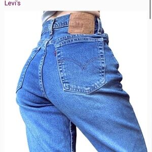 Vintage Y2K Levi's 100% Cotton 550 10M Denim Relaxed Fit Tapered Leg Mom Jeans